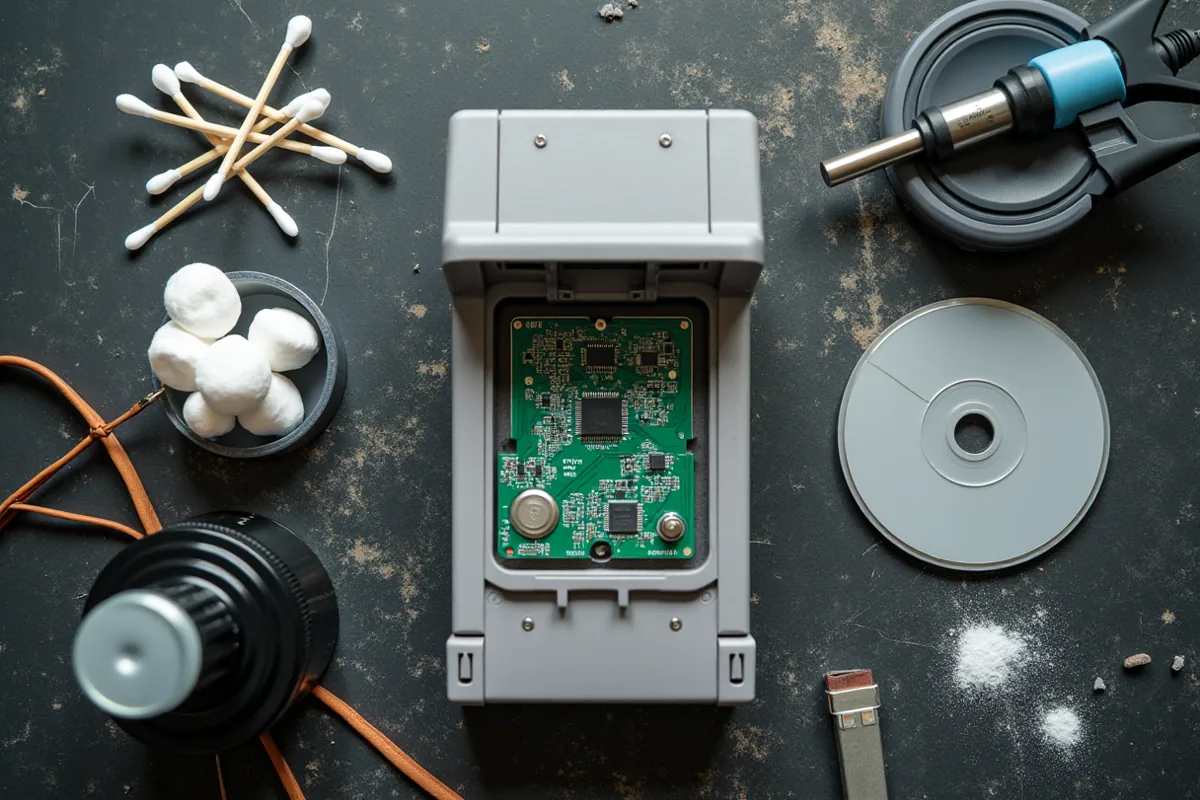À l’atelier d’Aiguillon : tester, nettoyer et conserver cartouches et CD d’import